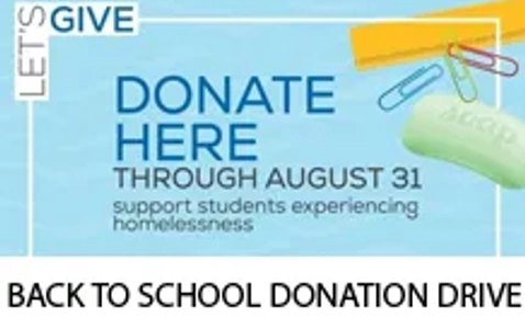 BACK TO SCHOOL DONATION DRIVE