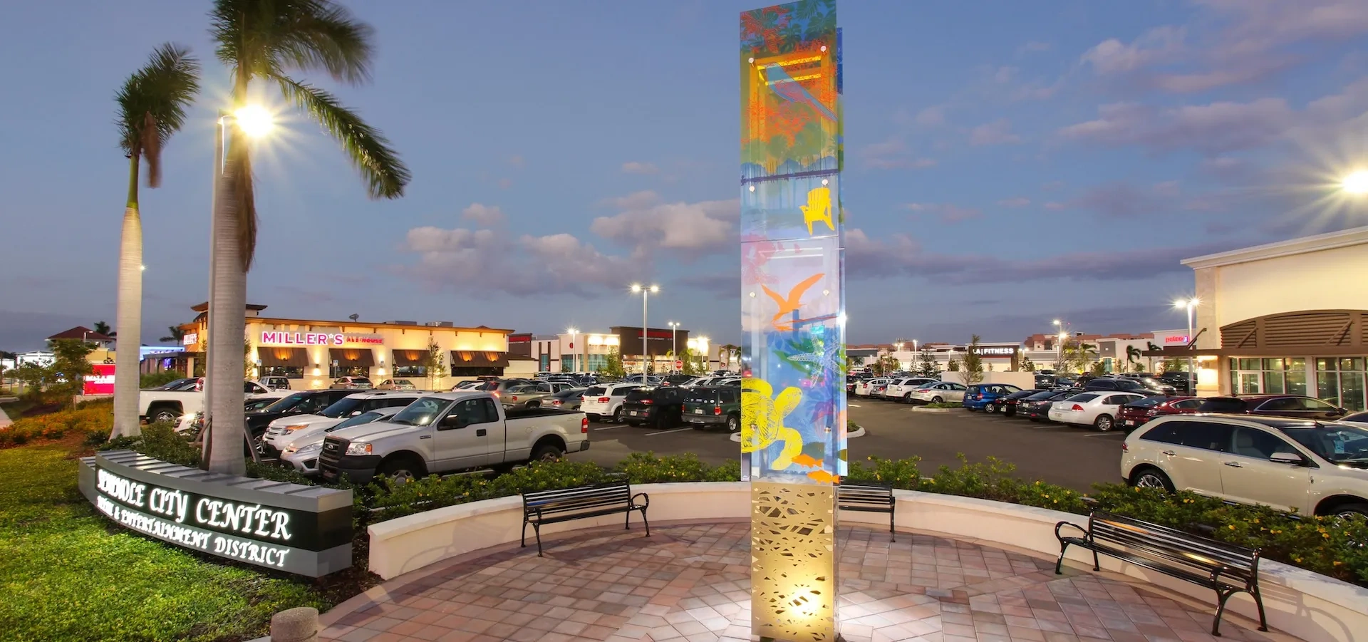 Seminole City Center Seminole City Center is the premier community destination offering a wide array of shopping, dining plus health and wellness options at the heart of Pinellas County