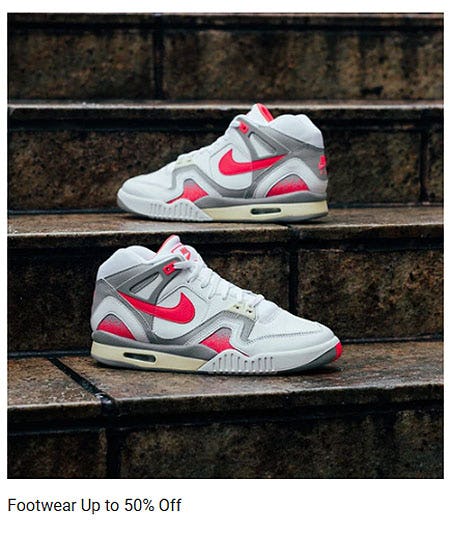 Footwear Up to 50% Off