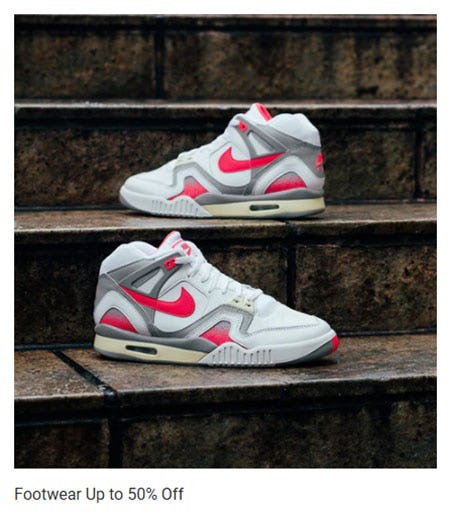 Footwear Up to 50% Off