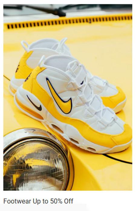 Footwear Up to 50% Off