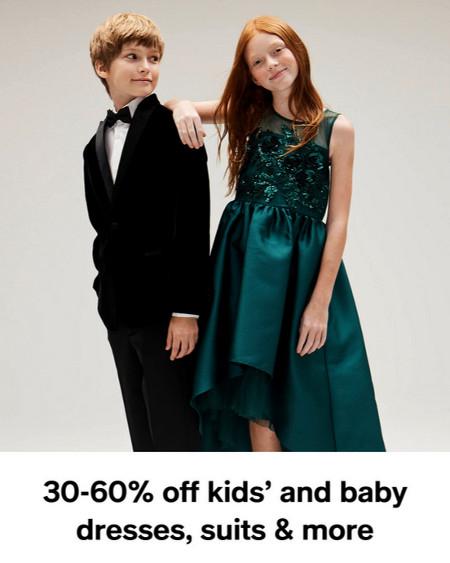 30-60% off Kids' and Baby Dresses, Suits and More
