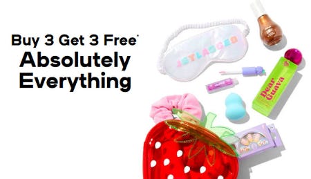 Buy 3 Get 3 Free Absolutely Everything