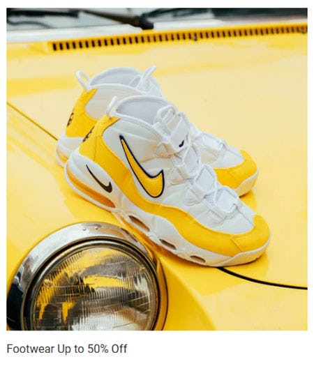 Footwear Up to 50% Off