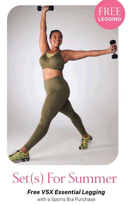Free VSX Essential Legging With a Sports Bra Purchase