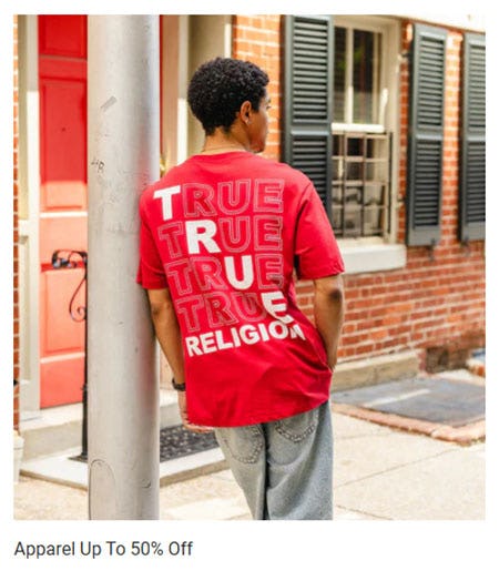 Apparel Up to 50% Off