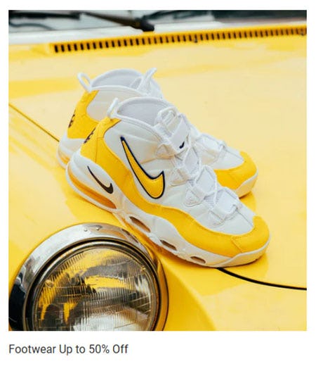 Footwear Up to 50% Off