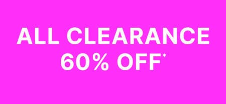 All Clearance 60% off
