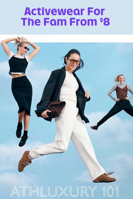 Activewear for the Family From $8
