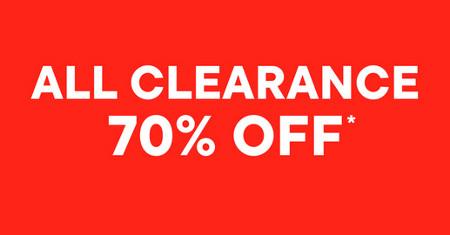 All Clearance 70% off