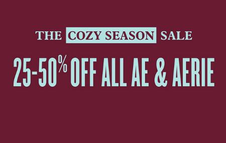 25-50% off All AE & Aerie