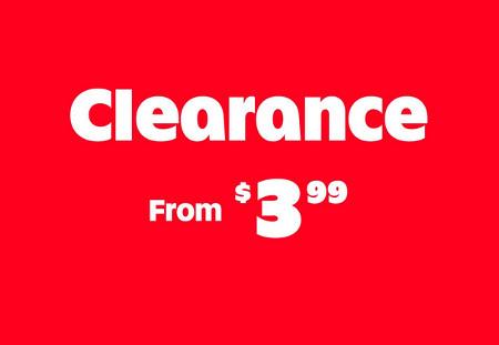Clearance From $3.99
