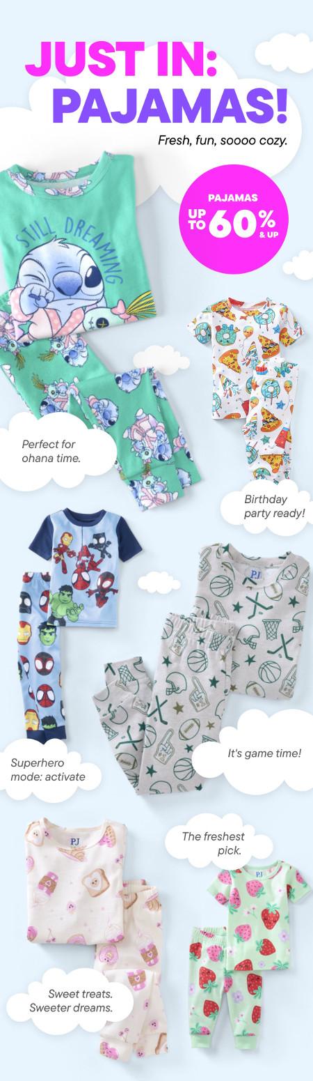 Pajamas Up to 60% off and Up