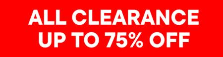 Up to 75% Off All Clearance