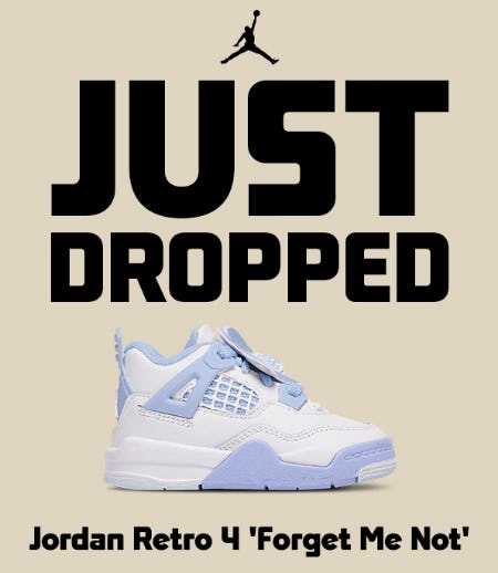 Just Dropped: Jordan Retro 4 'Forget Me Not'