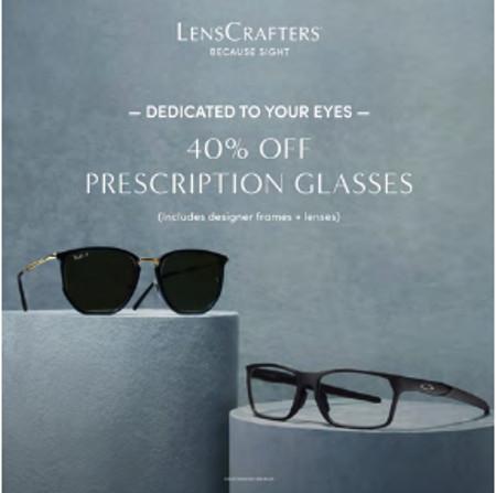 40% OFF PRESCRIPTION GLASSES