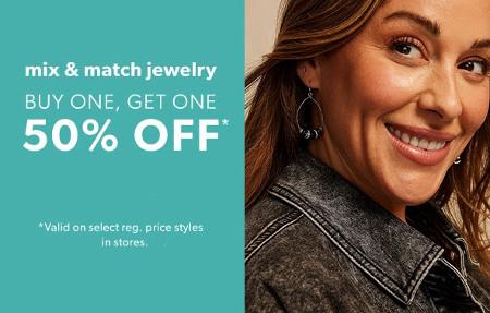 Buy One, Get One 50% off Jewelry