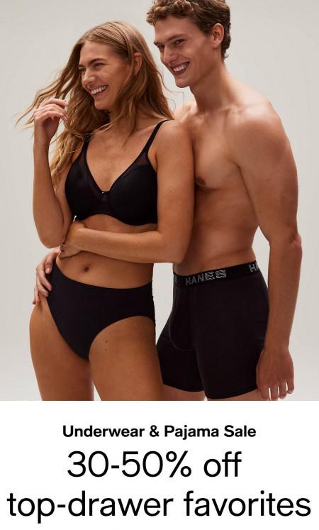 Underwear and Pajama Sale: 30-50% off