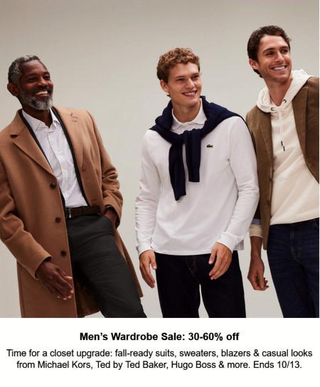 Men's Wardrobe Sale: 30-60% off