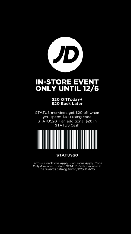 IN-STORE EVENT ONLY UNTIL 12/6