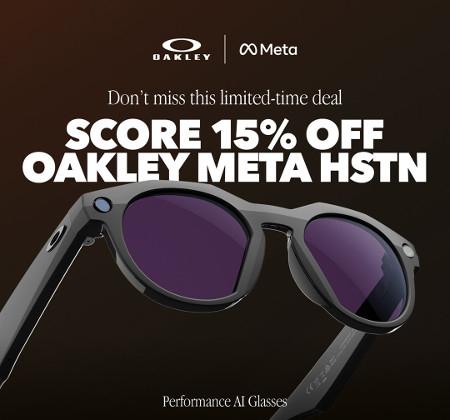 Score 15% off Oakley Meta HSTN