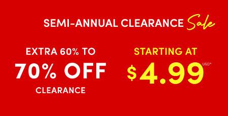 Semi-Annual Clearance Sale
