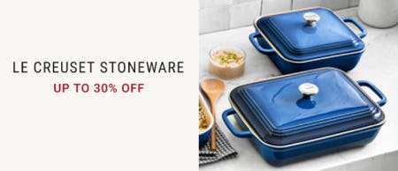Up to 30% Off Le Creuset Stoneware