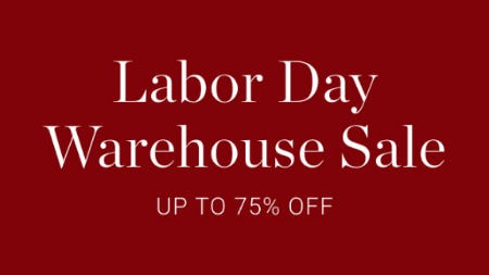 Labor Day Warehouse Sale