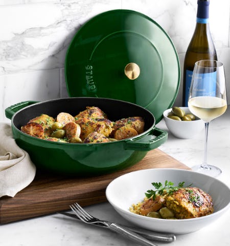Staub x Smitten Kitchen Enameled Cast Iron Braiser, 4-Qt.
