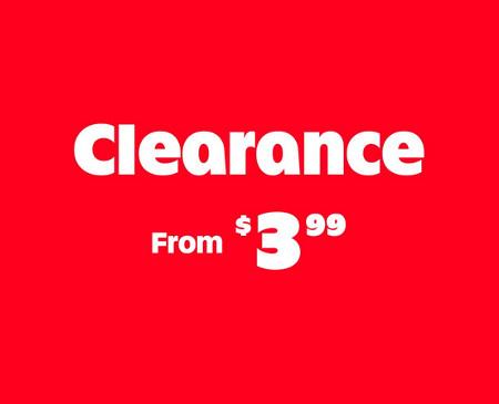 Clearance From $3.99
