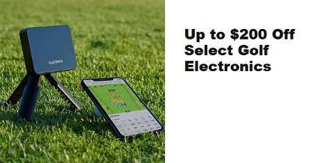 Up to $200 Off Select Golf Electronics