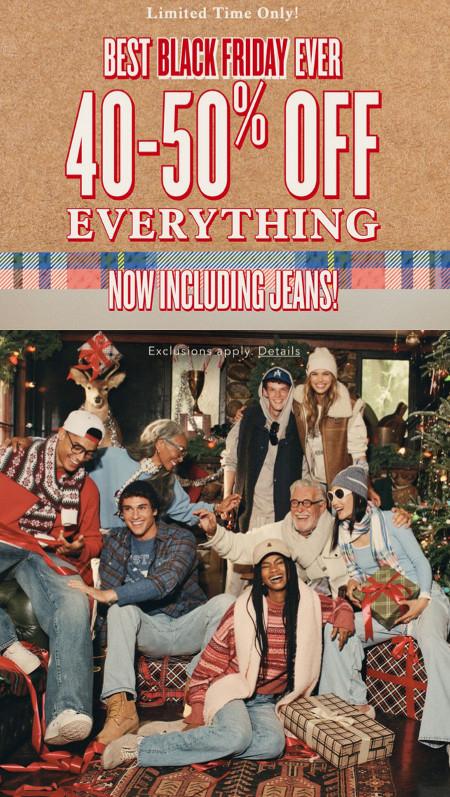 40-50% off Everything