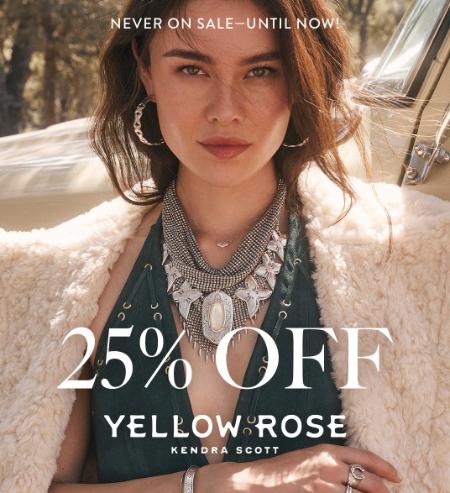 25% Off Yellow Rose by Kendra Scott