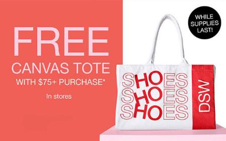 Free Canvas Tote With $75+ Purchase