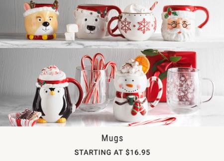 Starting at $16.95 Mugs