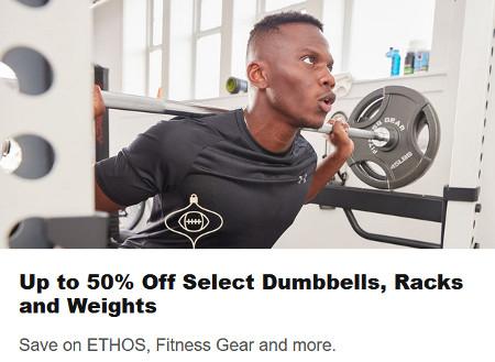 Up to 50% Off Select Dumbbells, Racks and Weights