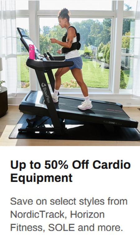 Up to 50% off Cardio Equipment