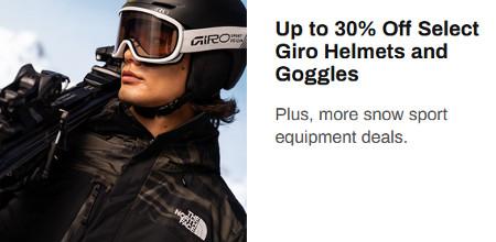 Up to 30% Off Select Giro Helmets and Goggles