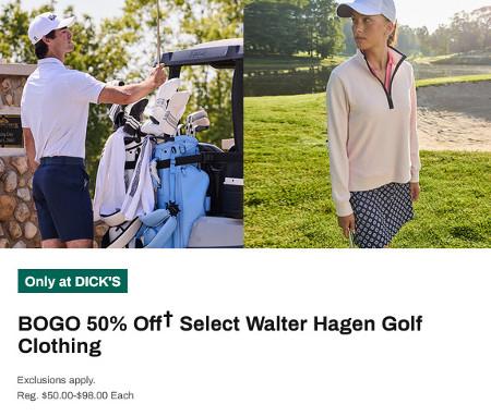 BOGO 50% Off Select Walter Hagen Golf Clothing