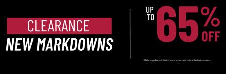 Clearance Up to 65% off