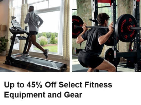 Up to 45% Off Select Fitness Equipment and Gear