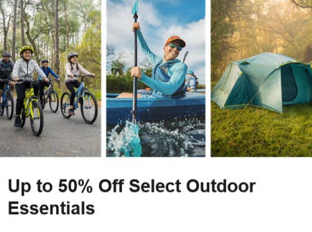 Up to 50% Off Select Outdoor Essentials