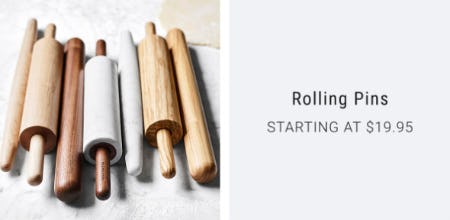 Rolling Pins Starting at $19.95