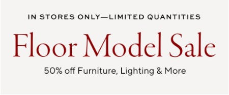 Floor Model Sale
