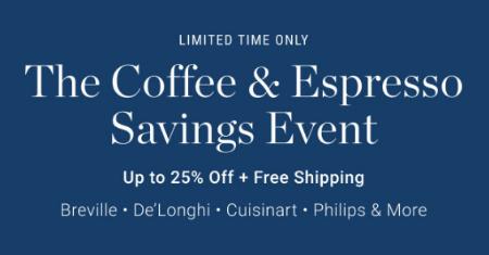 Up to 25% Off The Coffee 7 Espresso Savings Event