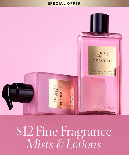 $12 Fine Fragrance Mists and Lotions