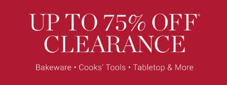 Up to 75% Off Clearance