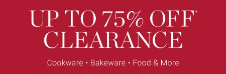 Up to 75% Off Clearance