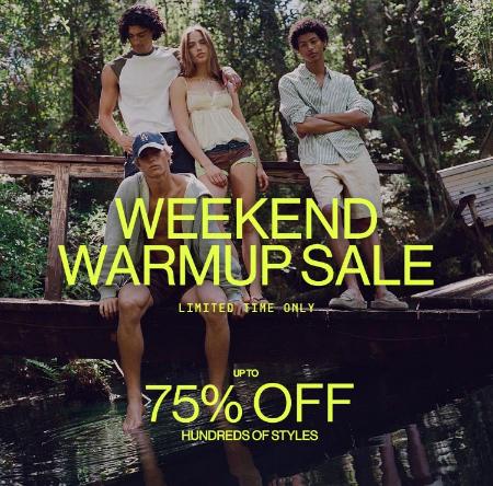 Weekend Warmup Sale Up to 75% Off