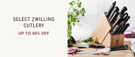 Up to 40% Off Select Zwilling Cutlery